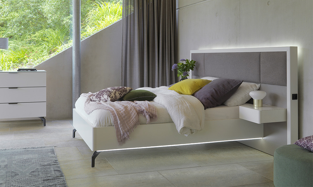 Lit 140 x 190 cm - Chevets attenants – Image 2
